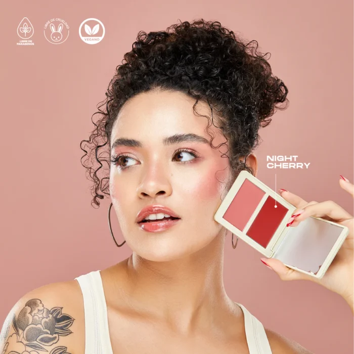 RUBOR DÚO CREMA Y POLVO COMPACTO NIGHCHERRY RUBOR DÚO CREMA Y POLVO COMPACTO NIGHCHERRY